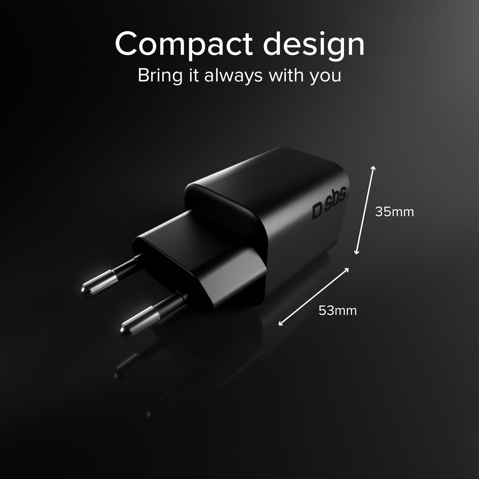 Kit caricatore 65W GaN con cavo USB‑C 1.5m