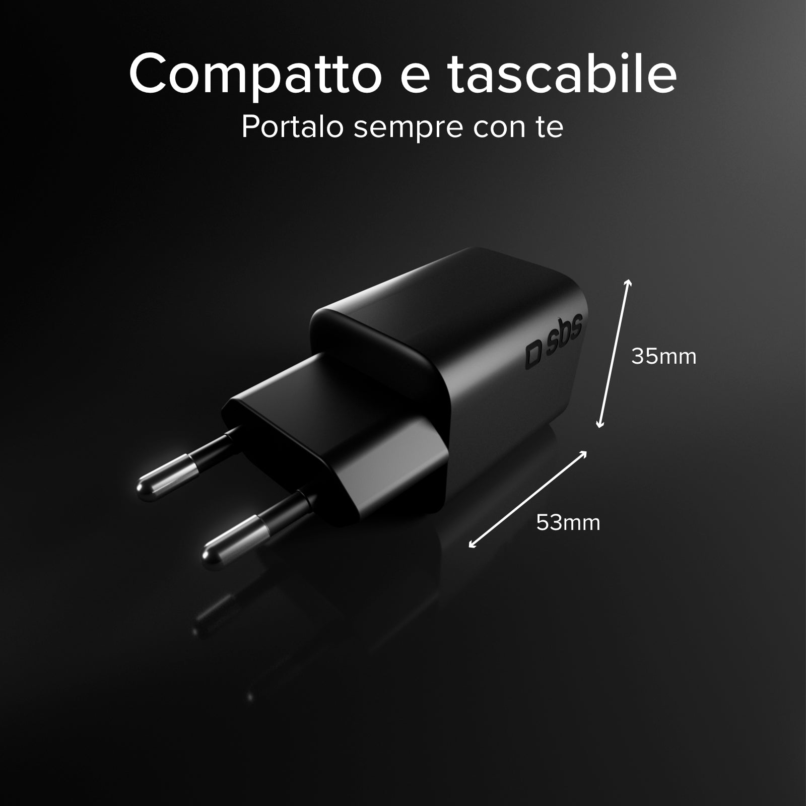 Kit caricatore 65W GaN con cavo USB‑C 1.5m