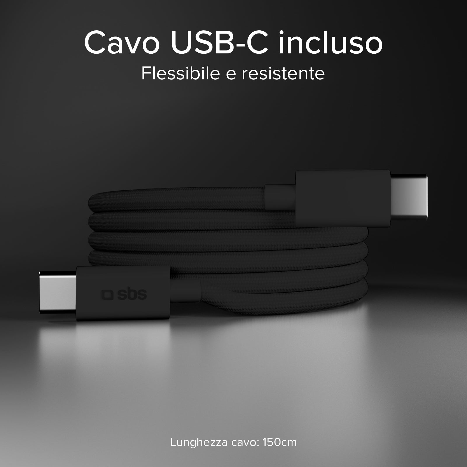 Kit caricatore 65W GaN con cavo USB‑C 1.5m