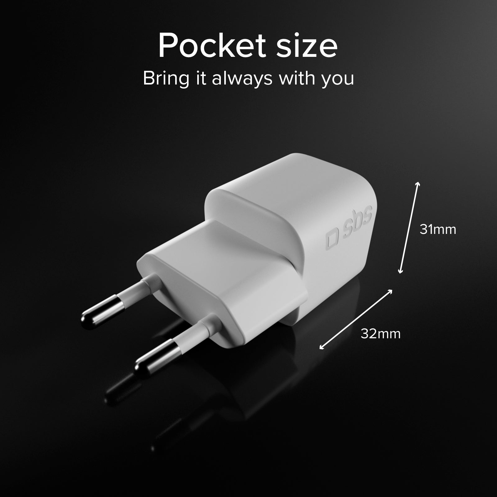 Kit caricatore USB-C 20W Power Delivery con cavo USB-C intrecciato 1,5 m