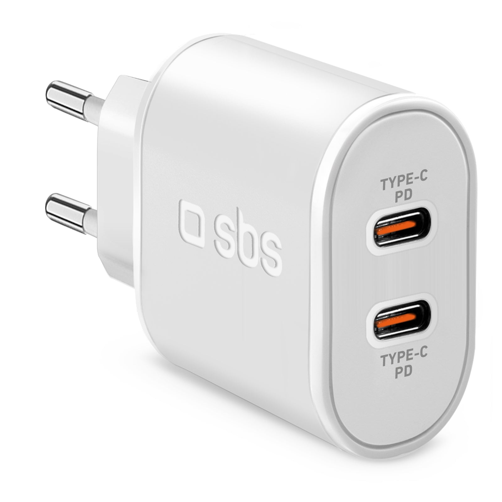 Caricatore caricabatterie - Ricarica rapida con due porte USB-C 20W PD