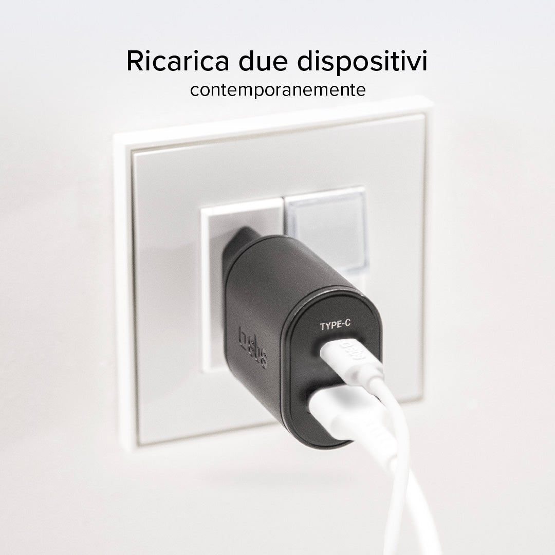 Caricatore caricabatterie 25 Watt - Ricarica ultra rapida e uscita USB-C
