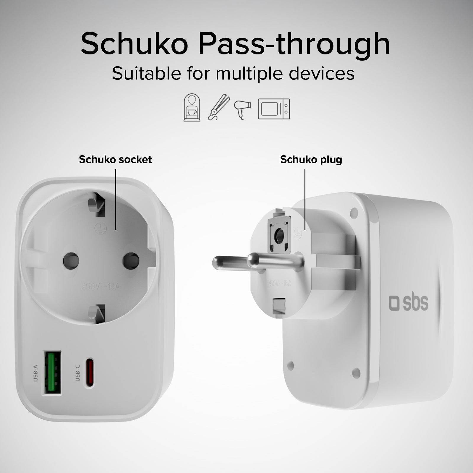 Multi-Socket Charger 20W, adatto per MacBook Neo