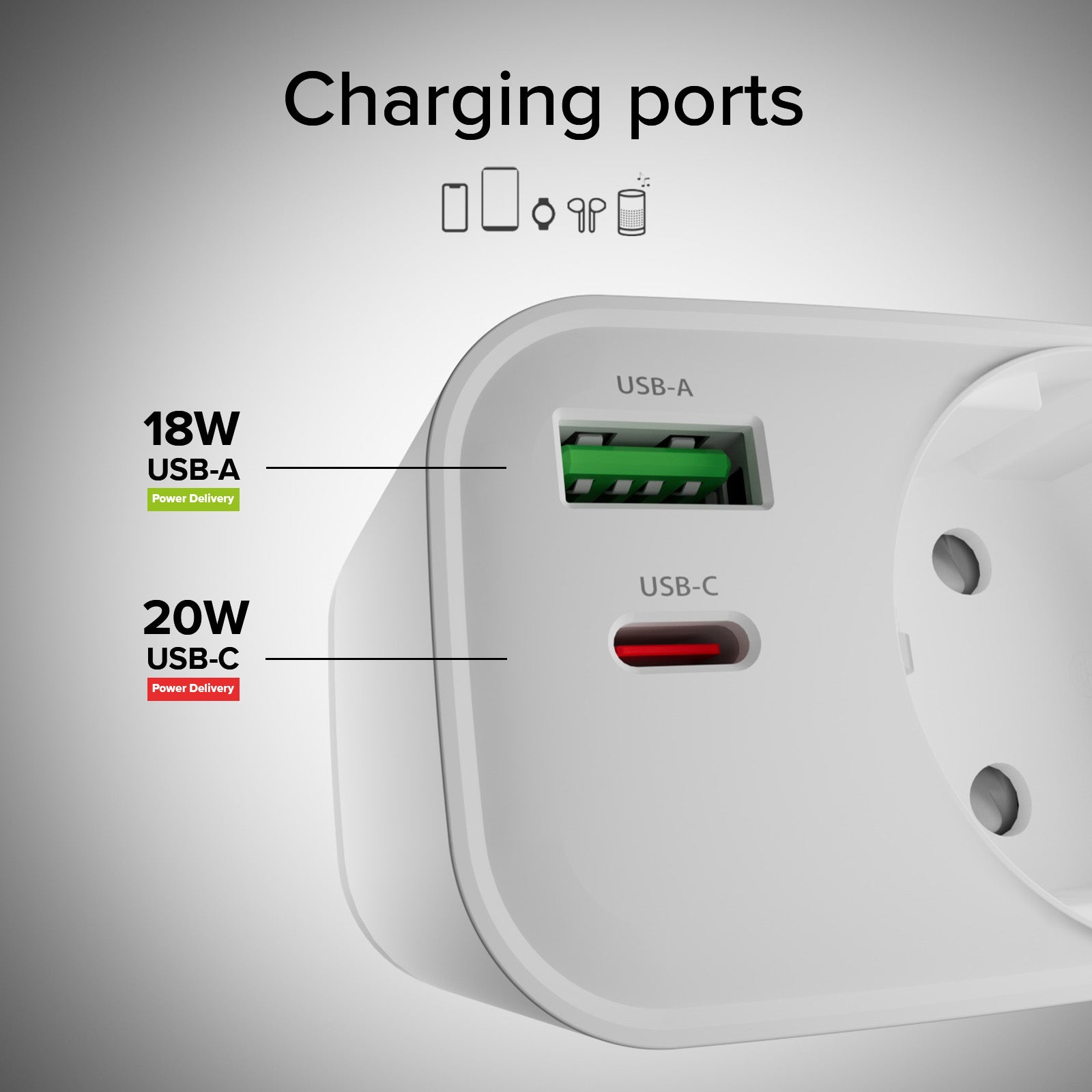 Multi-Socket Charger 20W