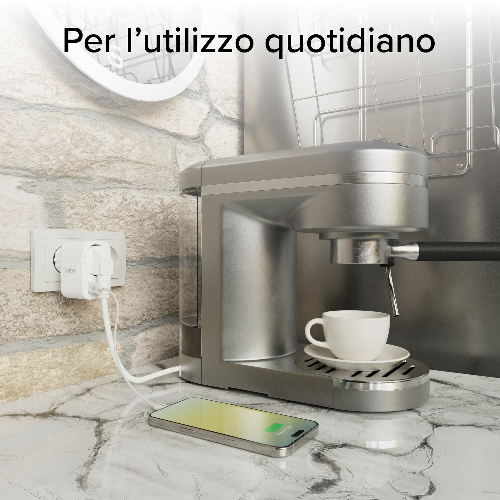 Multi-Socket Charger 20W, adatto per MacBook Neo