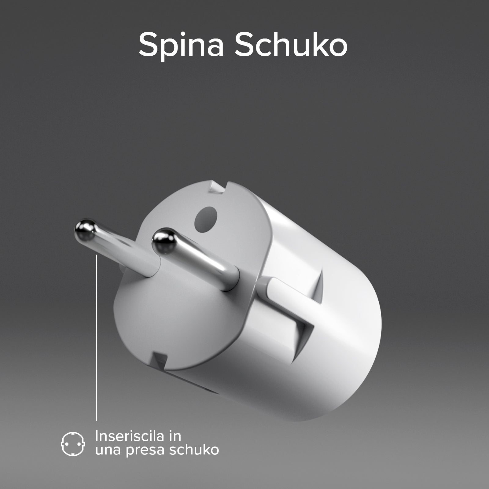 Caricatore con spina Schuko e porta USB-C 30W PD