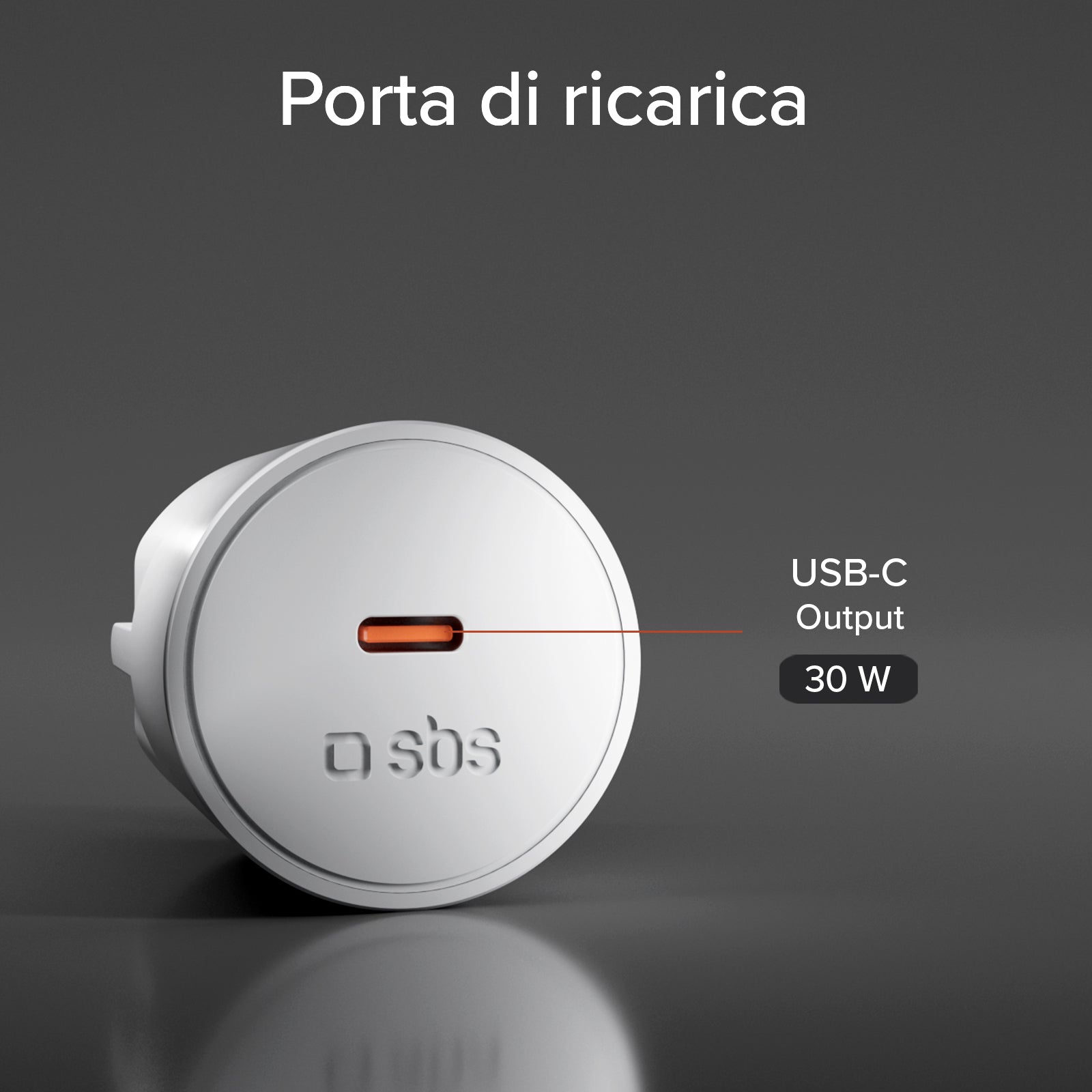 Caricatore con spina Schuko e porta USB-C 30W PD