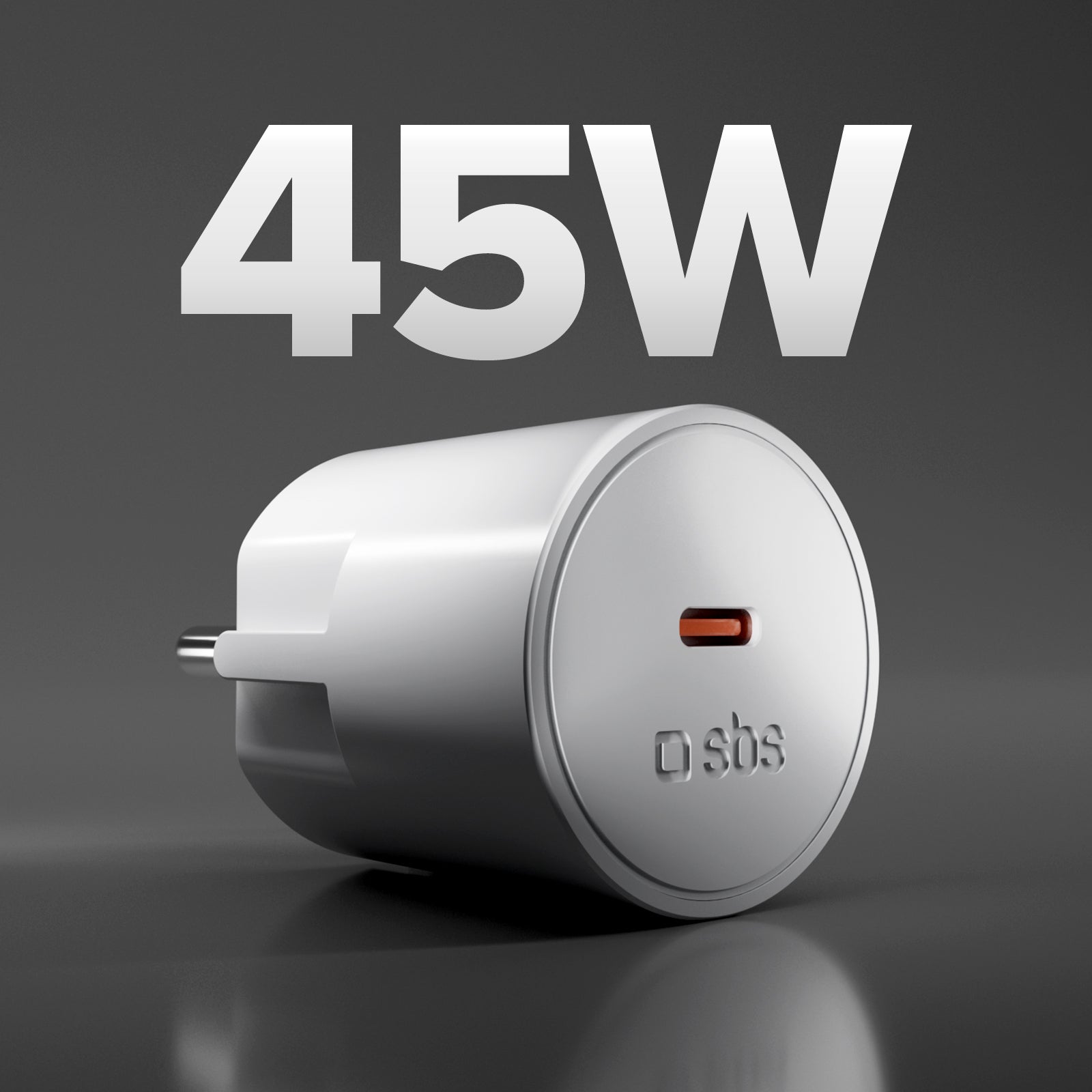 Caricatore con spina Schuko e porta USB-C 45W PD