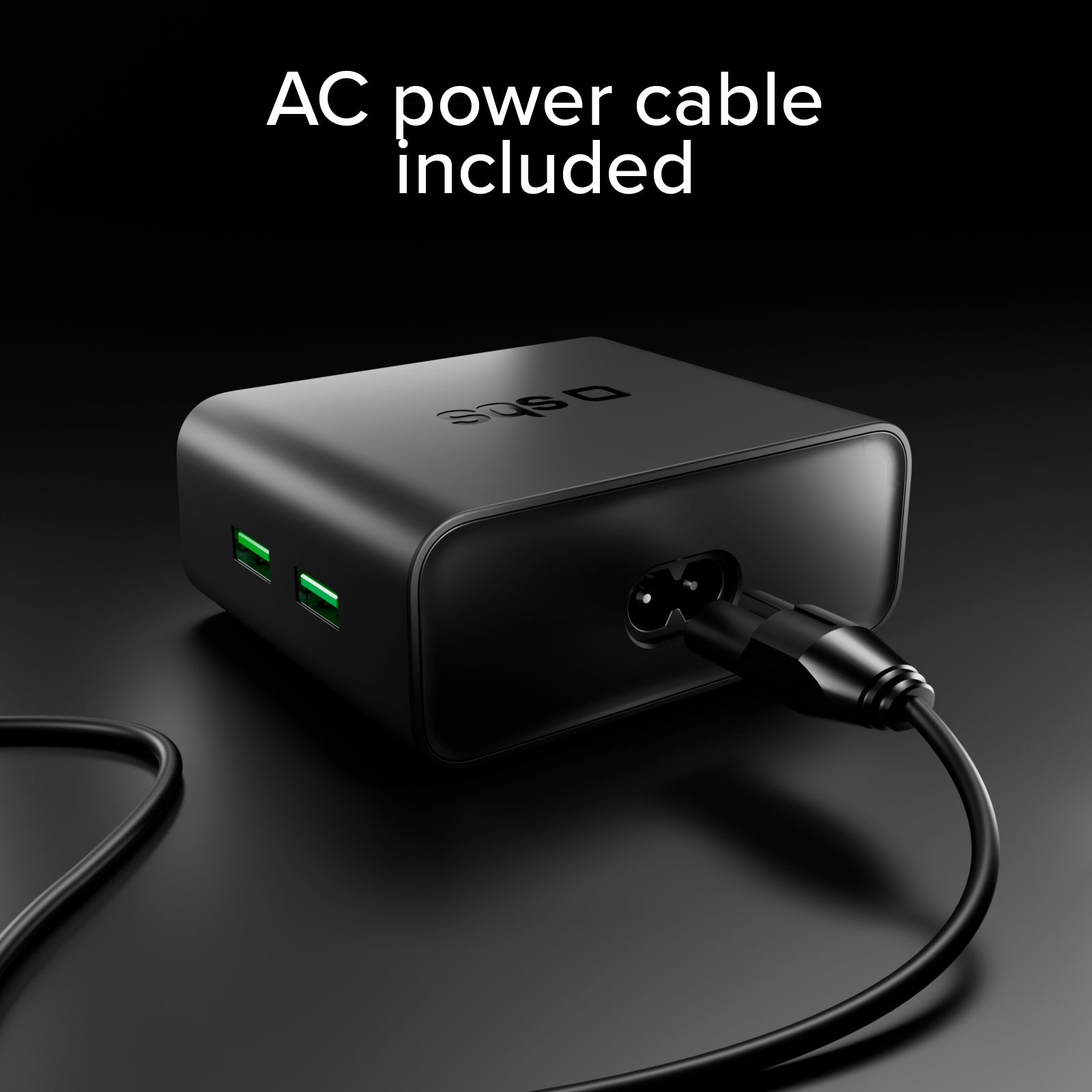 Stazione di ricarica da scrivania 100W Power Delivery con Smart Color Display, 3 porte USB-C e 2 USB-A, ideale per laptop