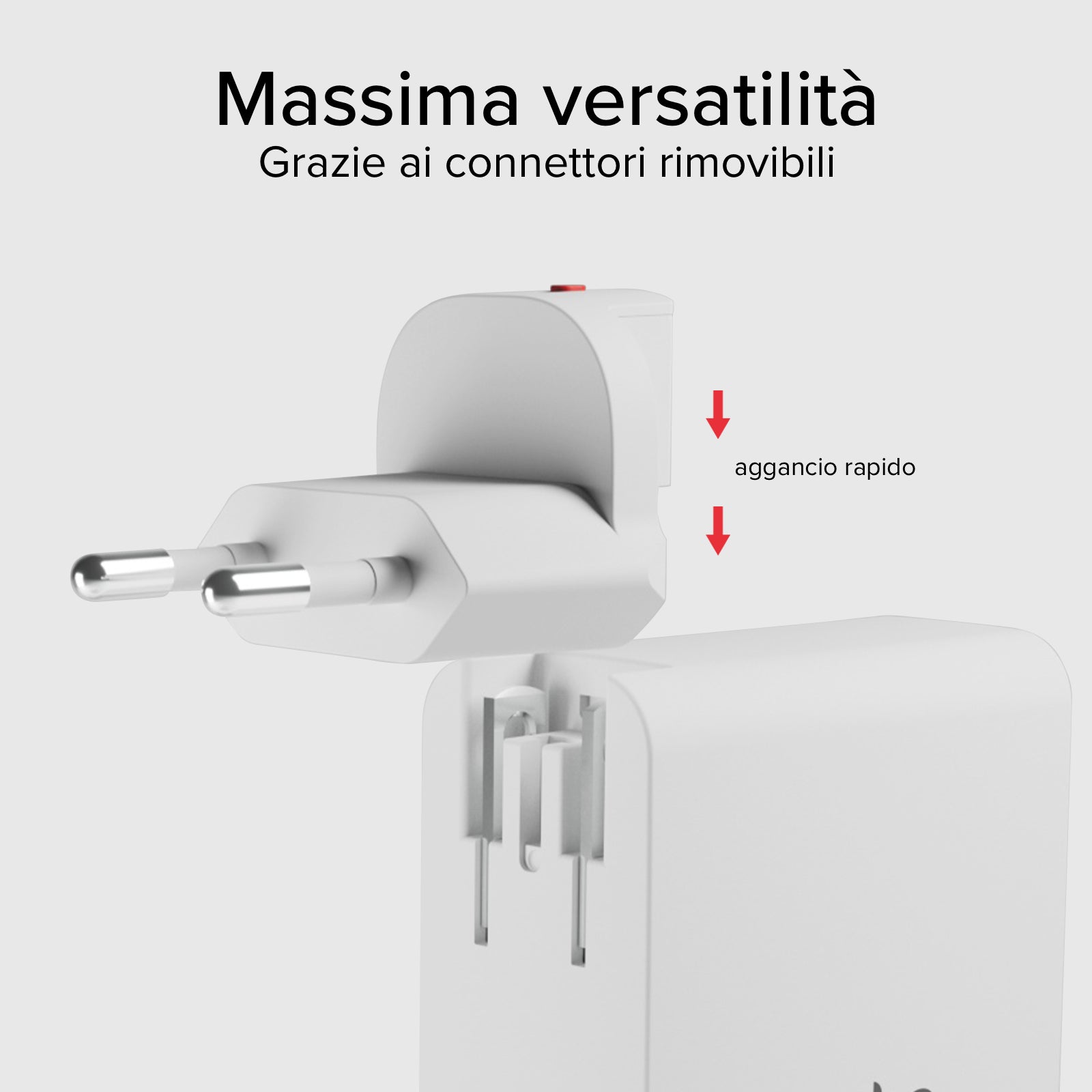 Adattatore caricatore universale da viaggio 100W