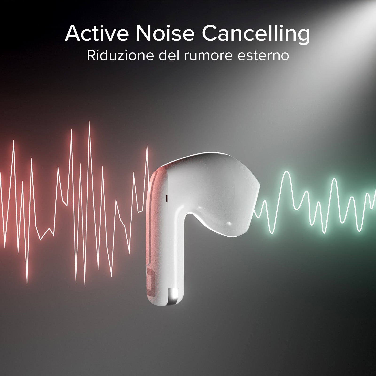 Auriculares TWS Multipoint Air Space con ANC y controles táctiles