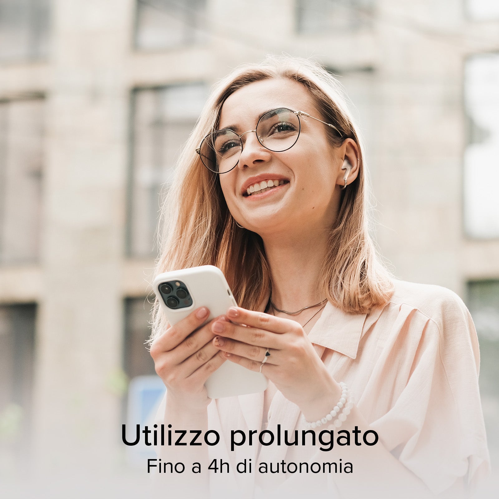 Auriculares TWS Multipoint Air Space con ANC y controles táctiles