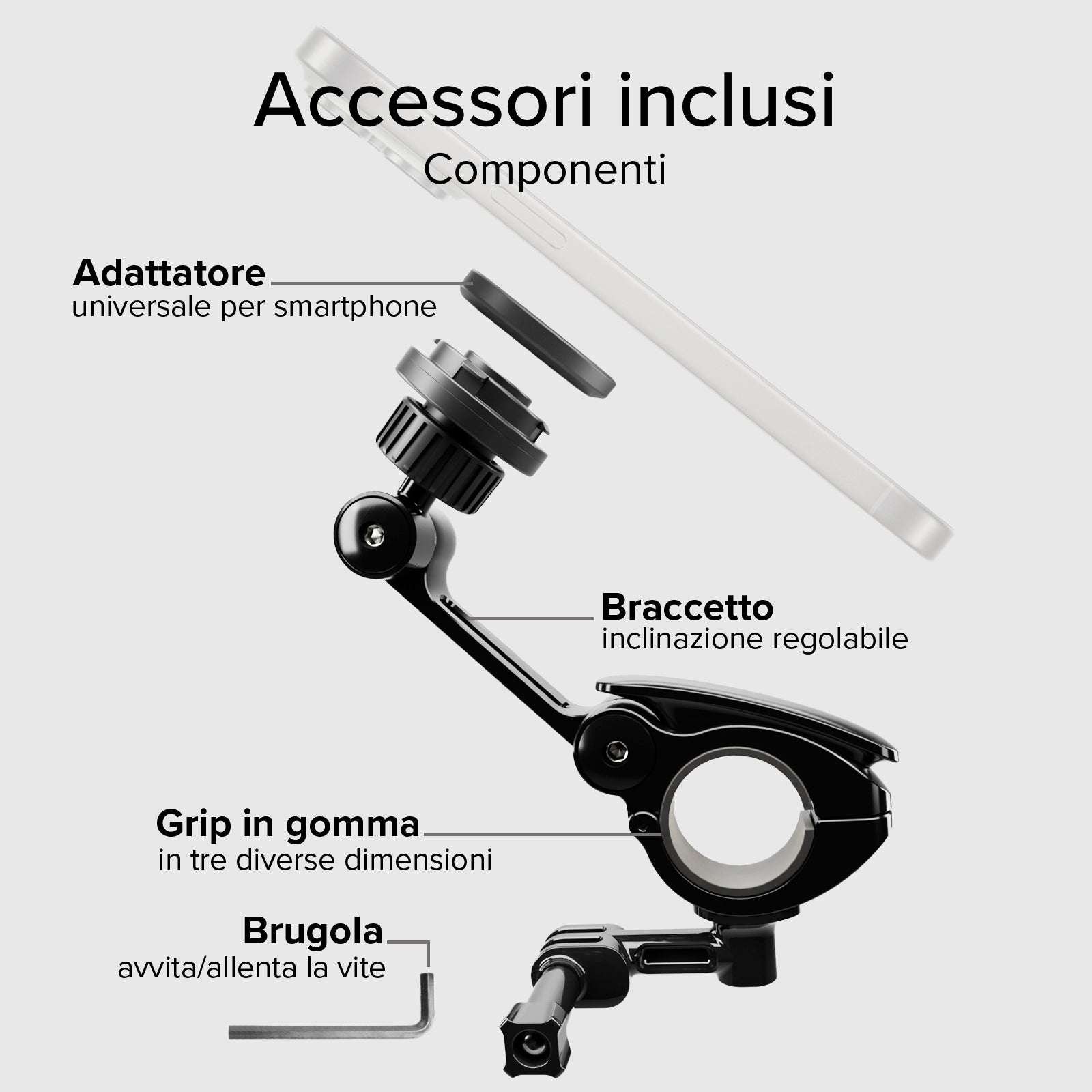 Portacellulare Lock Pro da moto per smartphone