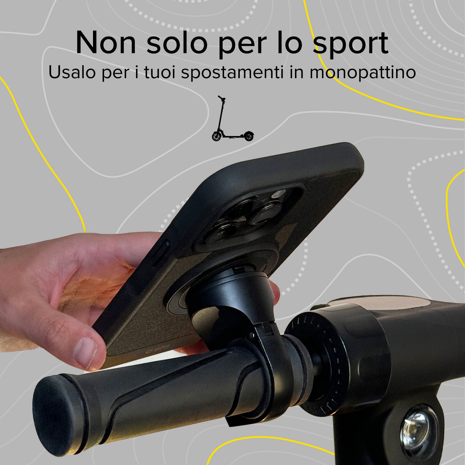 Soporte universal para móvil Lock Pro para bicicletas y scooters