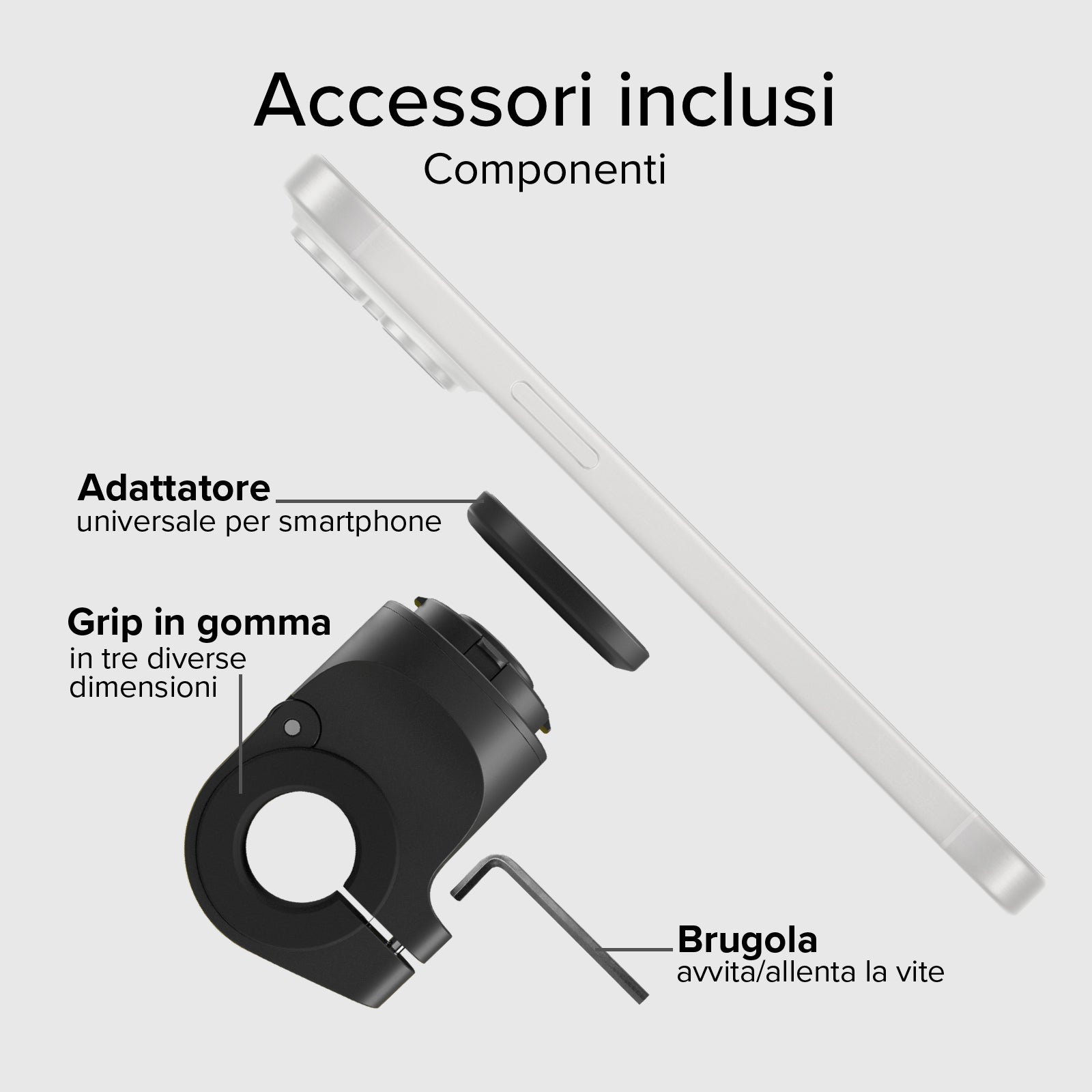 Soporte universal para móvil Lock Pro para bicicletas y scooters