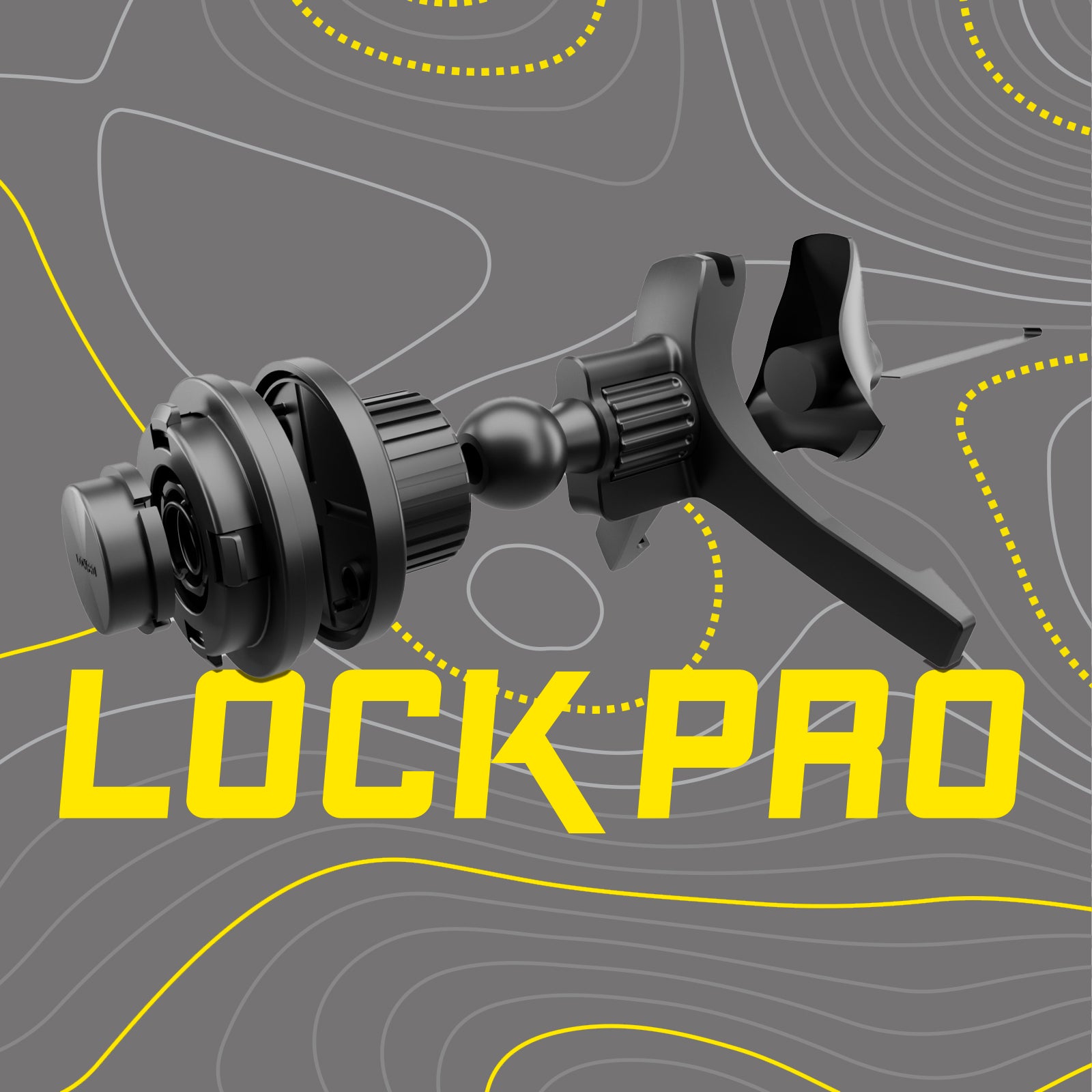 Support de voiture pour bouches d'aération, avec système de verrouillage Lock Pro