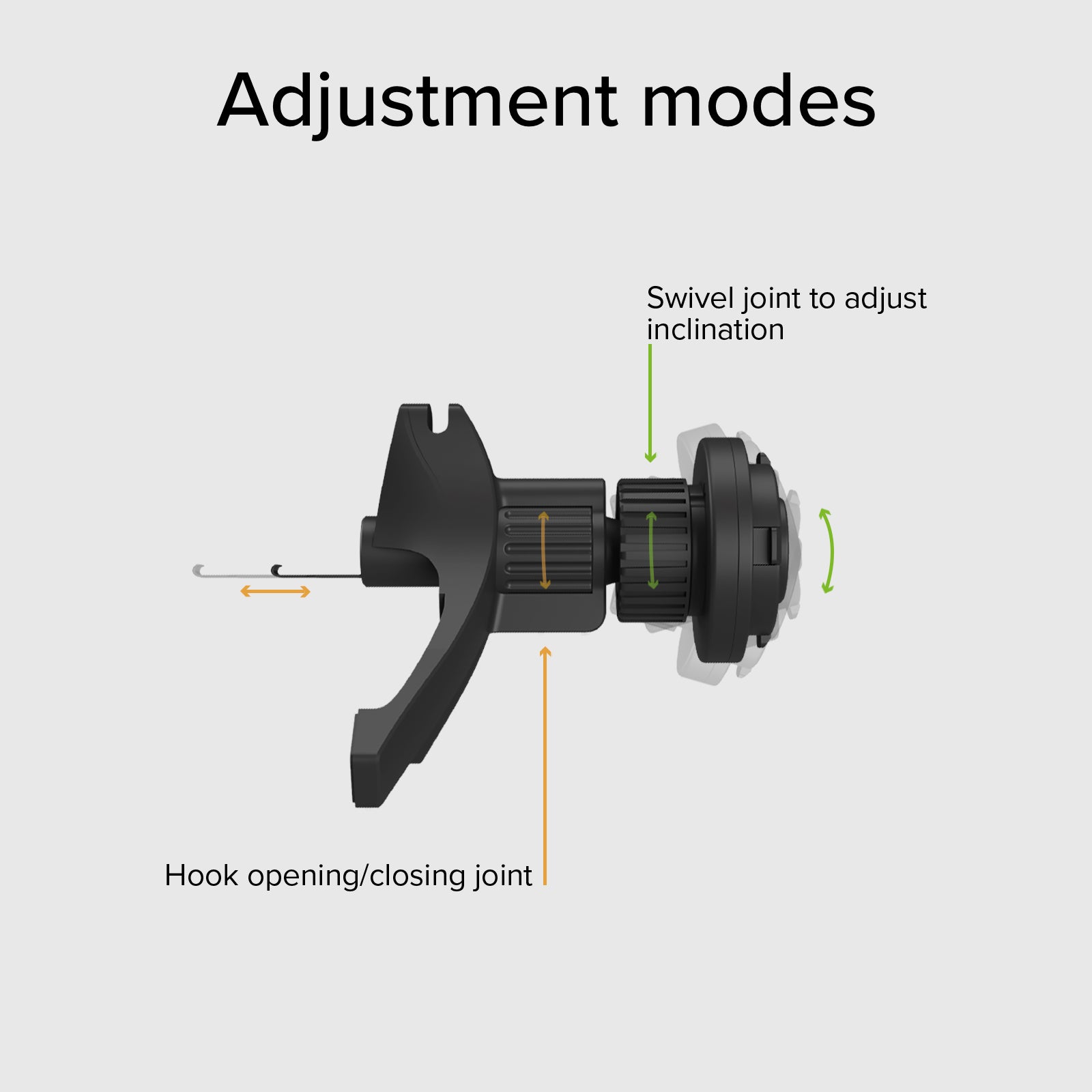 Support de voiture pour bouches d'aération, avec système de verrouillage Lock Pro