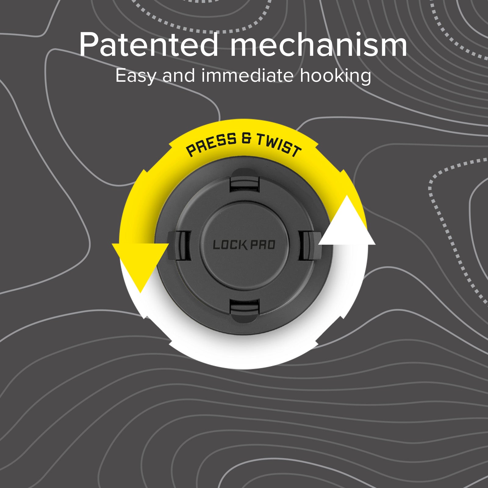 Supporto auto per bocchette d’aerazione con sistema di bloccaggio LockPro