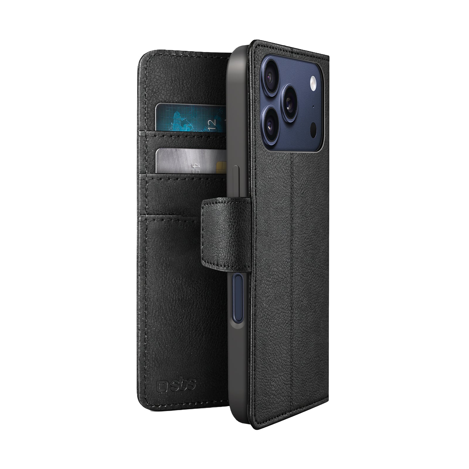 Classic Bookcase für iPhone 17 Pro mit Kartenfächern, Magnetverschluss und Standfunktion