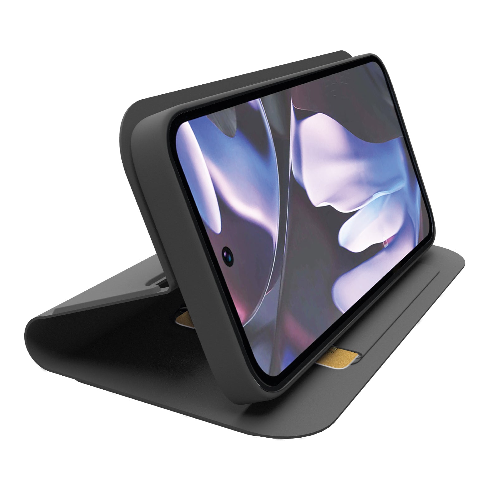 Étui portefeuille avec support et surface douce au toucher pour Google Pixel 9a