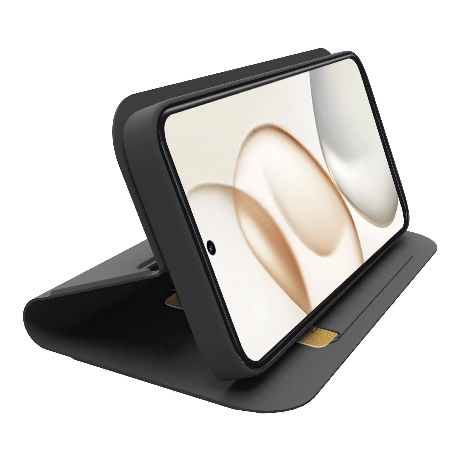 Étui portefeuille avec support et surface douce au toucher pour Honor 400 Smart