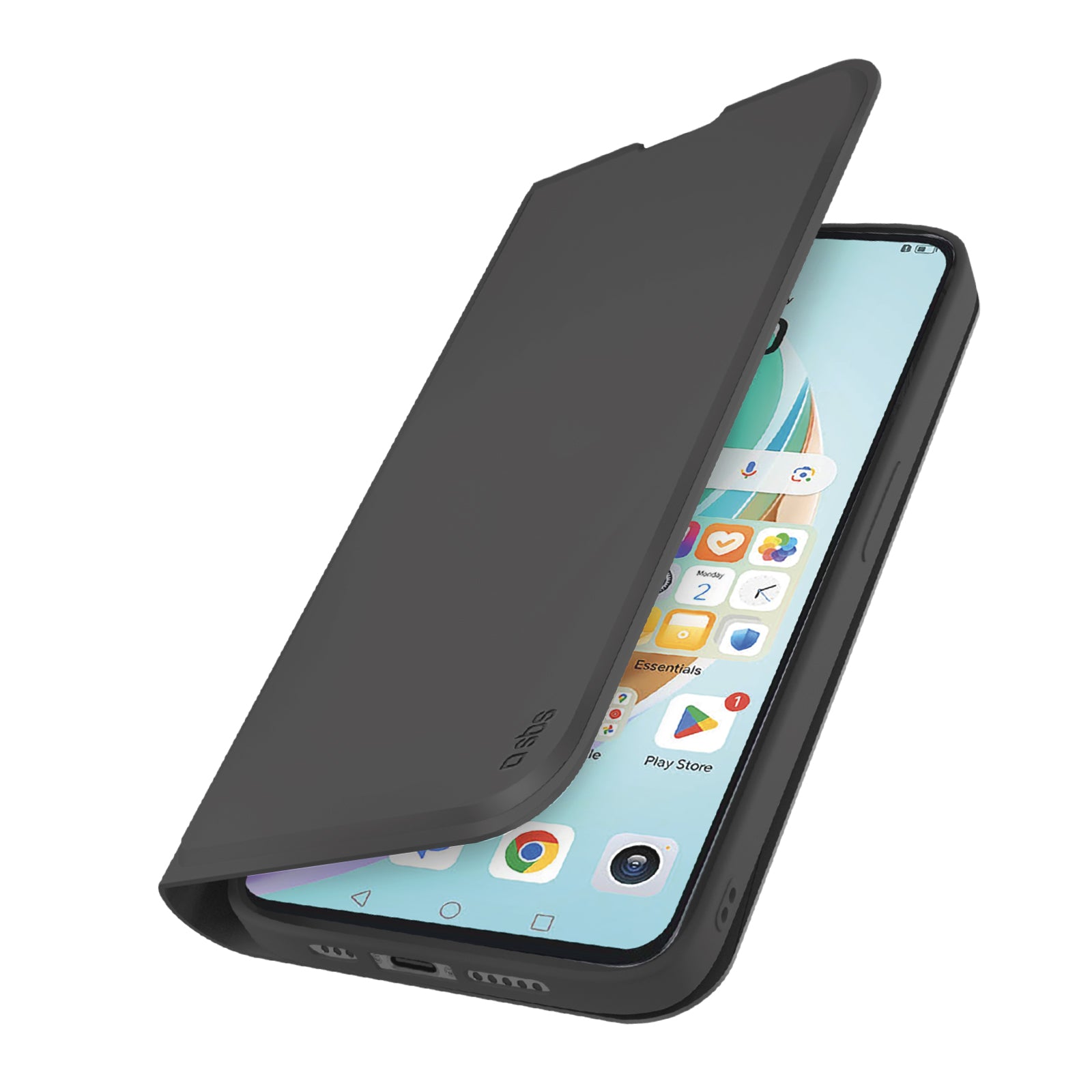 handyhülle honor x6b Black book-style cover for Honor X6b