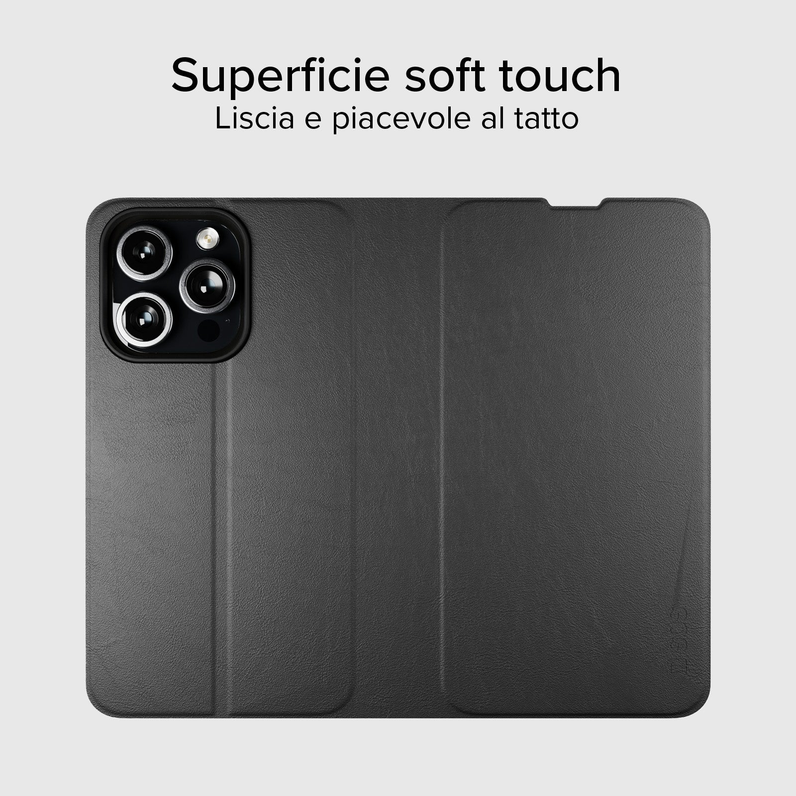 Custodia a libro con supporto stand per iPhone 16 Pro Max