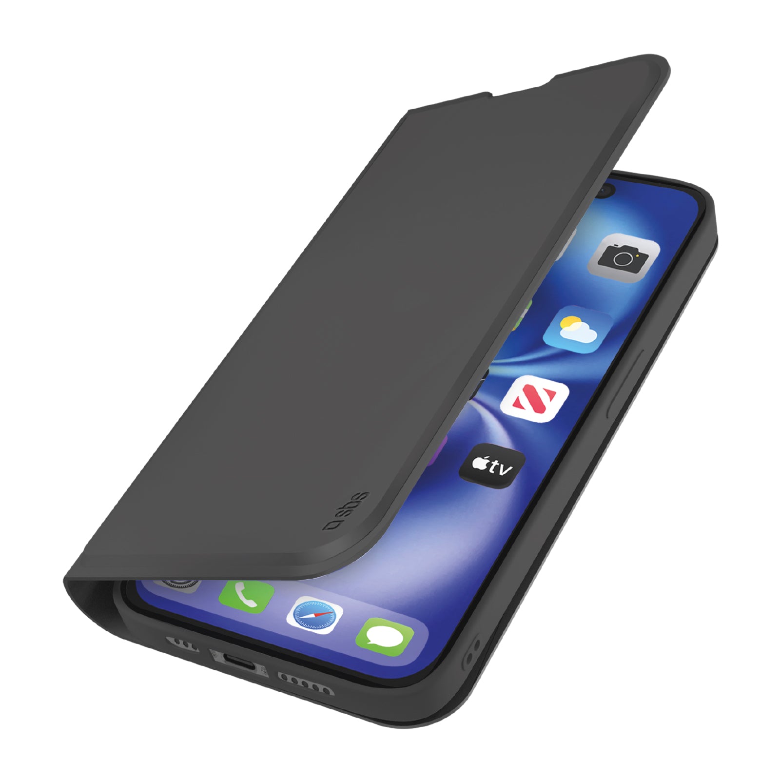 Funda libro con soporte y superficie suave al tacto para iPhone 17e/16e