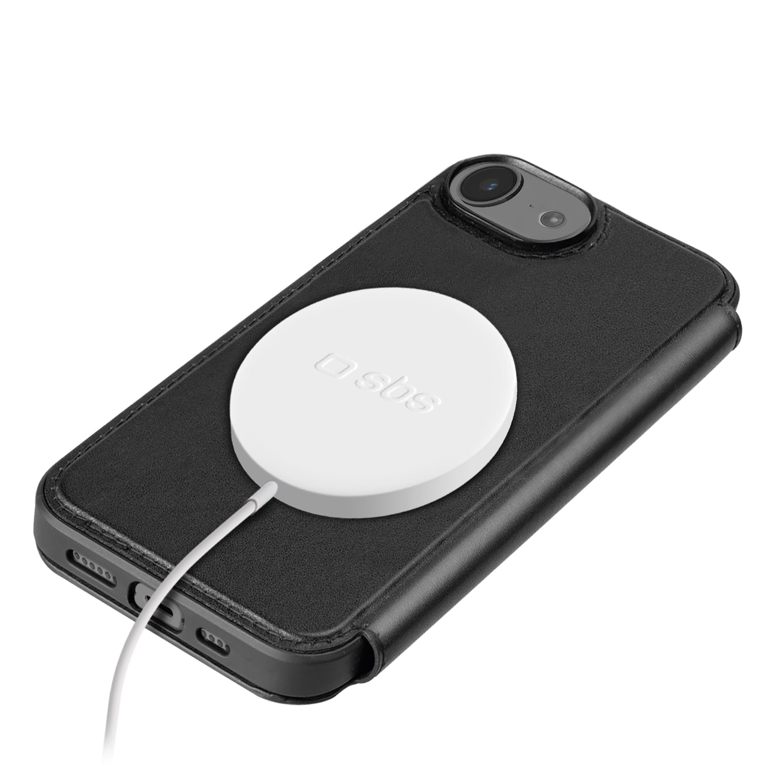 Funda tipo libro con soporte stand y compatibilidad MagSafe para iPhone 16e