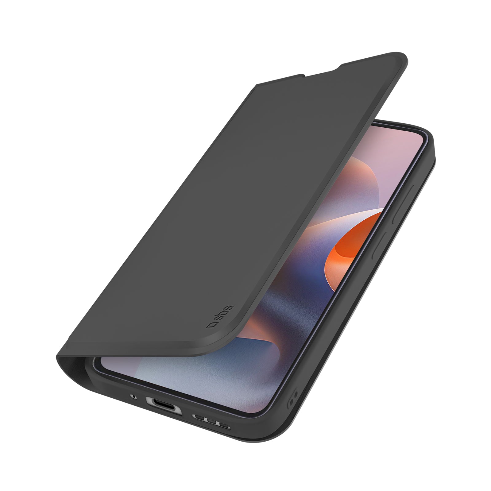 Étui portefeuille avec support et surface douce au toucher pour Motorola G86