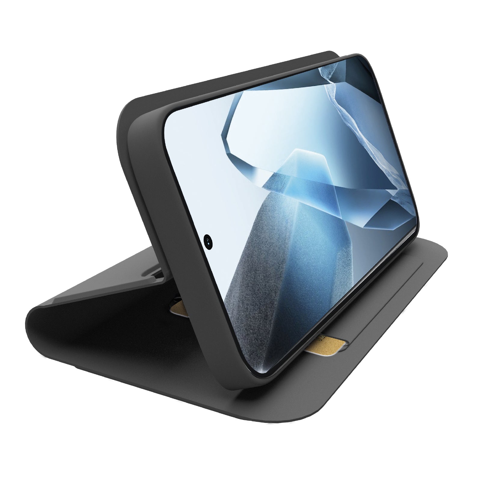 Book-style case with stand support and soft touch surface for OnePlus 13