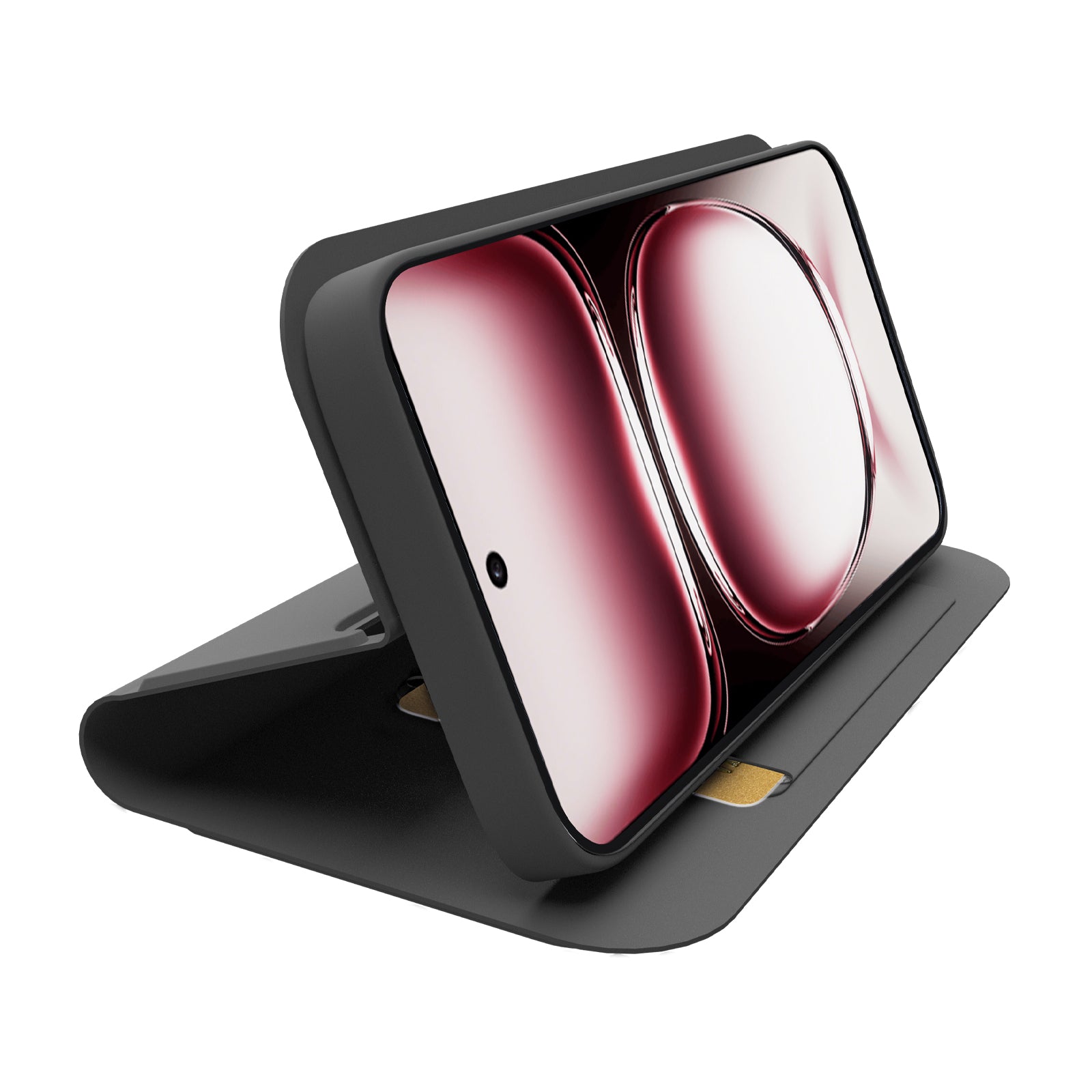 Funda libro con soporte y superficie suave al tacto para Oppo Reno 12 Pro