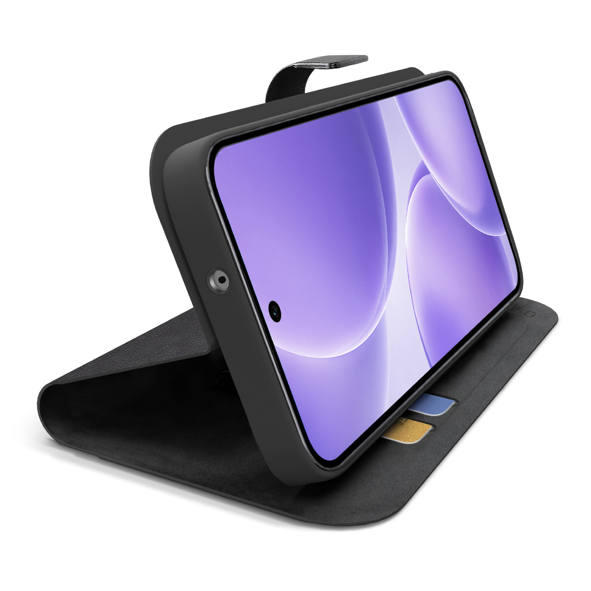Custodia book per Oppo Reno 16F con supporto stand e chiusura magnetica a linguetta