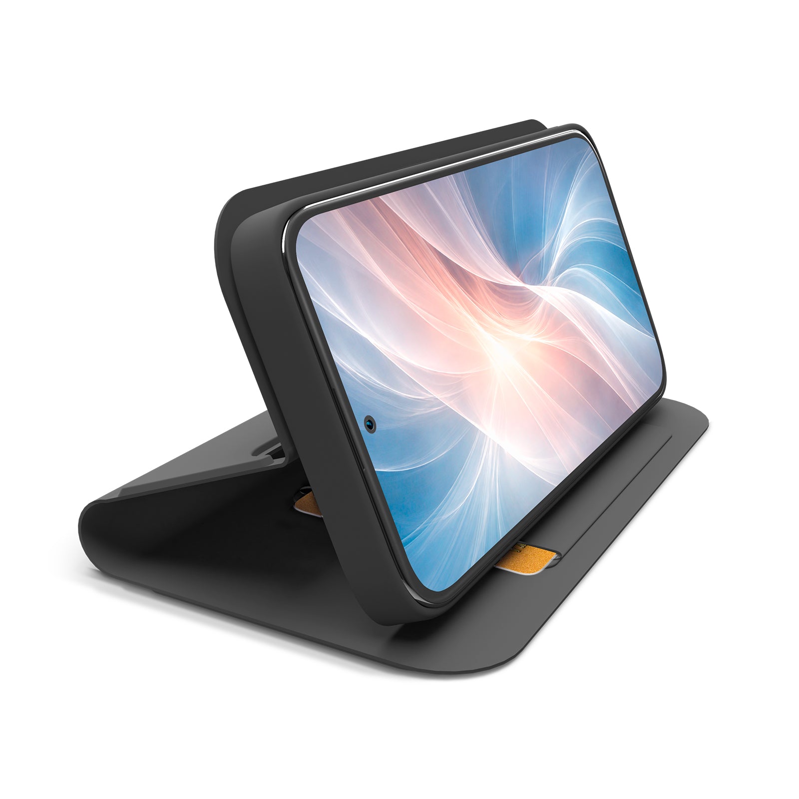 Book-style case with stand support and soft touch surface for Samsung A37