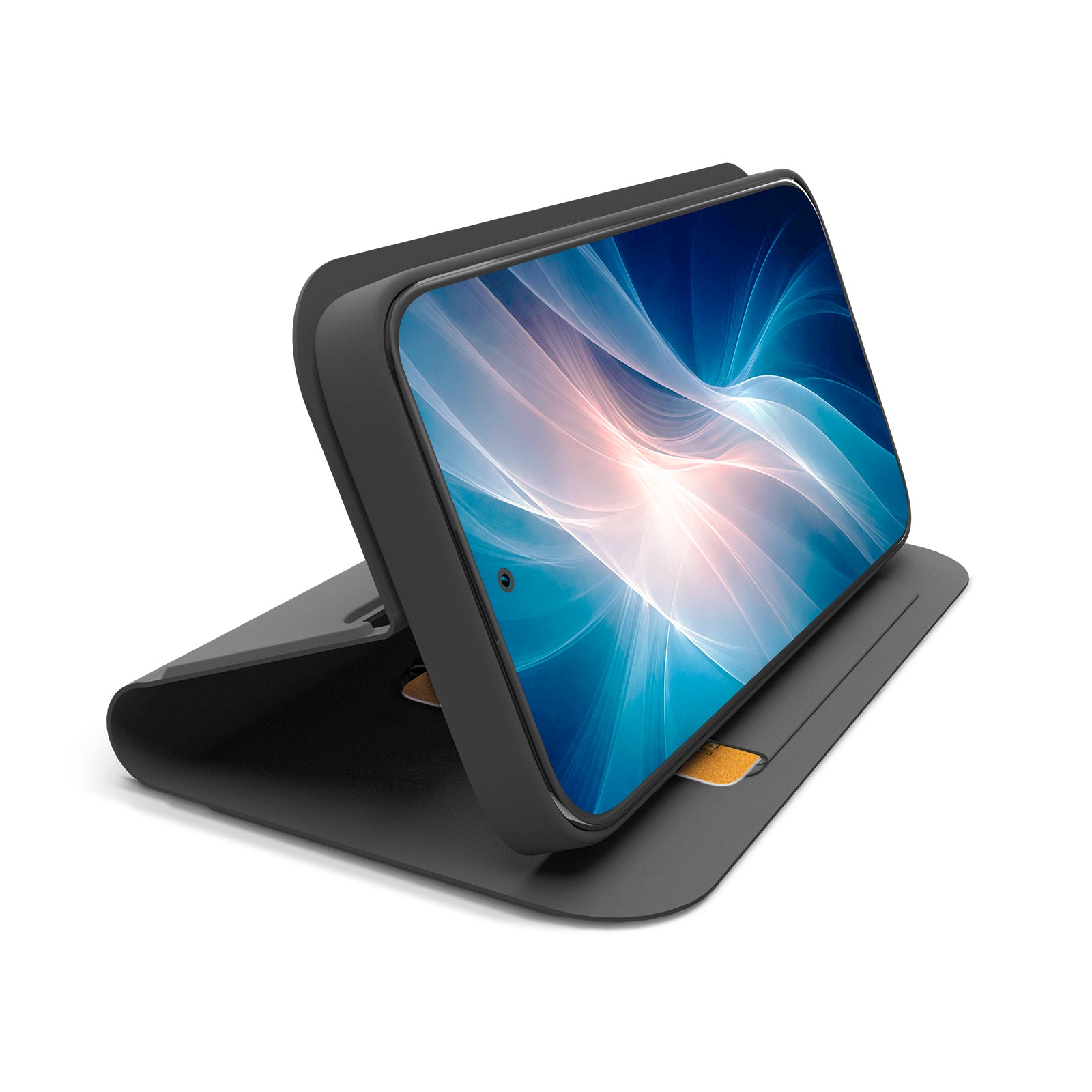 Custodia a libro con supporto stand e superficie soft touch per Samsung A57