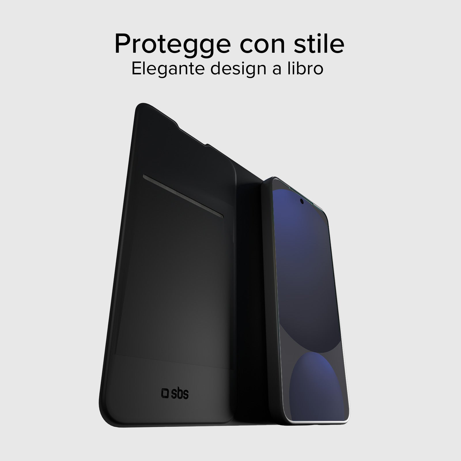 Custodia a libro con supporto stand e superficie soft touch per Samsung S24 FE