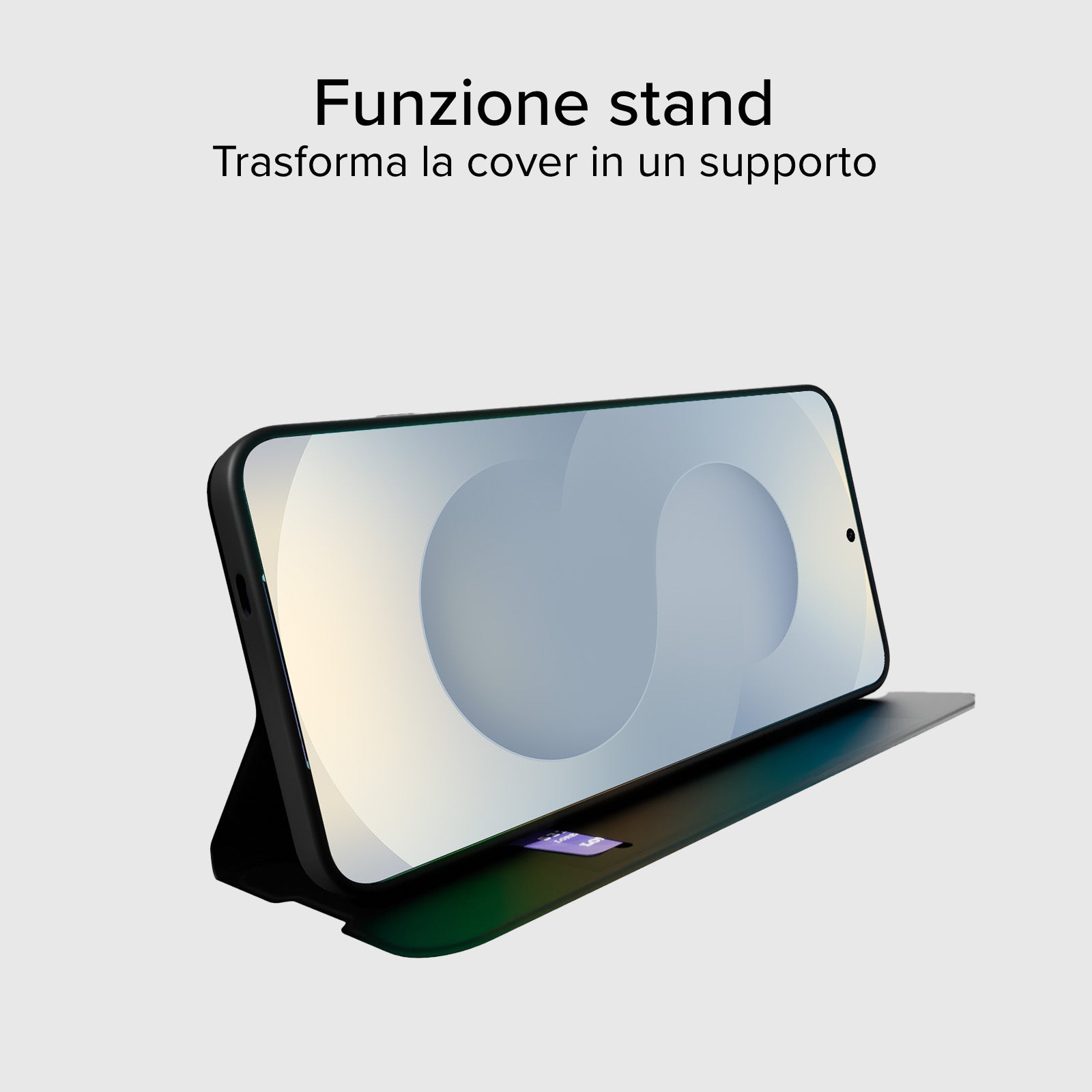 Klapphülle mit Ständer und Soft-Touch-Oberfläche für das Samsung Galaxy S25+