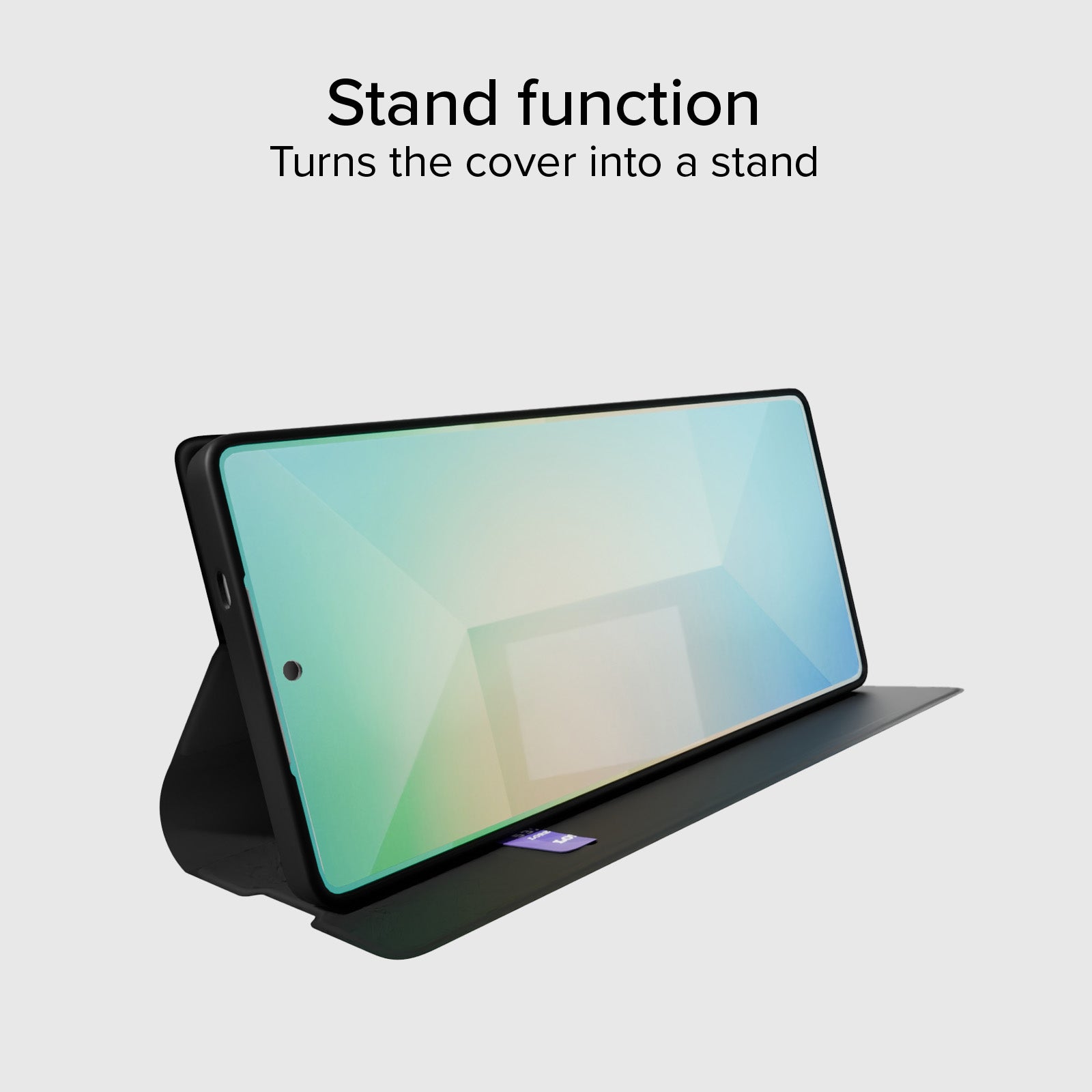 Book-style case with stand support and soft touch surface for Samsung Galaxy S25 Ultra