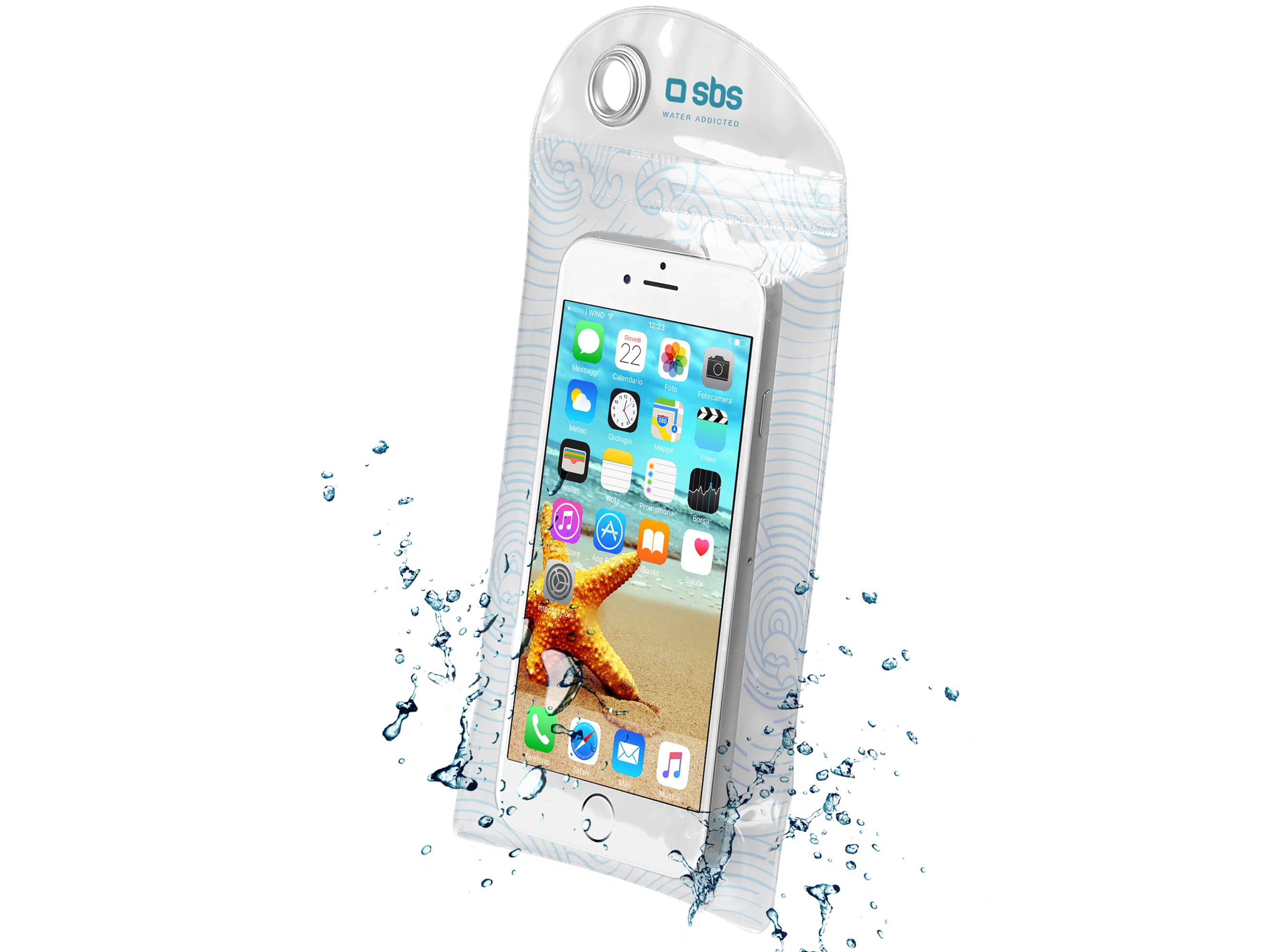 Water resistant case for Smartphone up to 5,5"