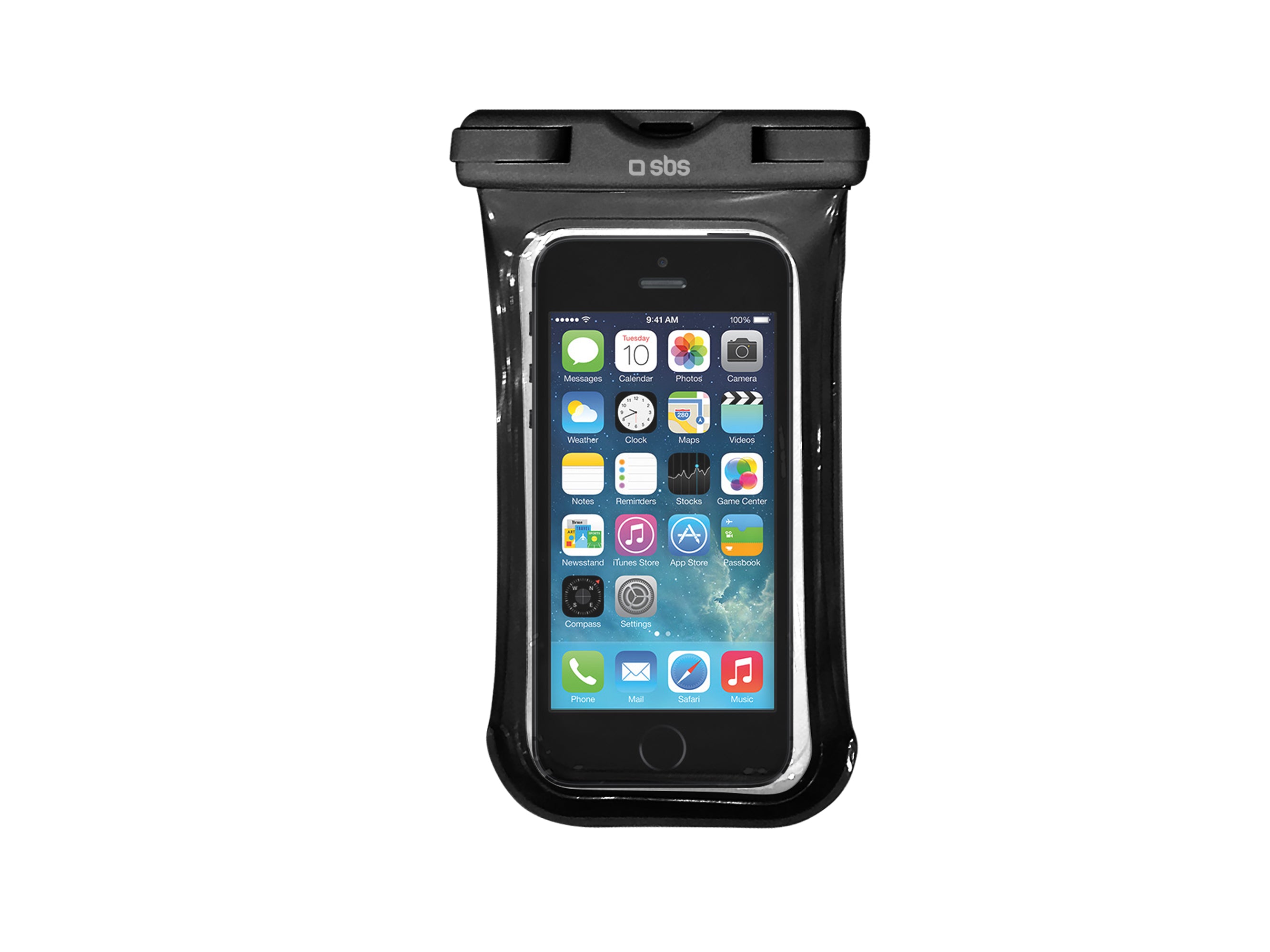 Case waterproof for smartphone up to 5.5''