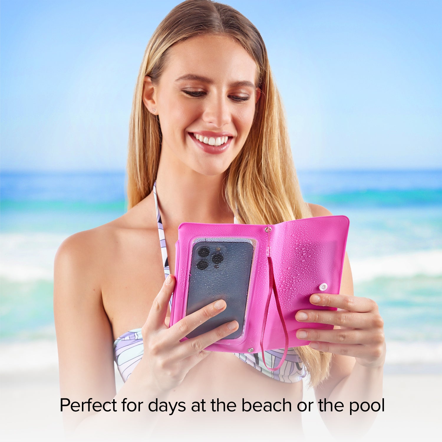 Custodia a libro universale resistente agli schizzi d’acqua