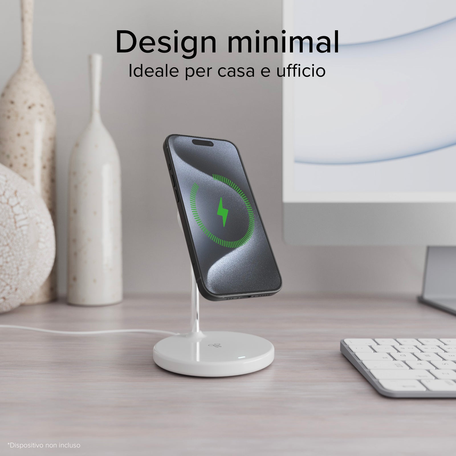 Station de recharge sans fil Qi2 2x1 pour iPhone 16/15/14/13/12, smartphones Android et écouteurs sans fil
