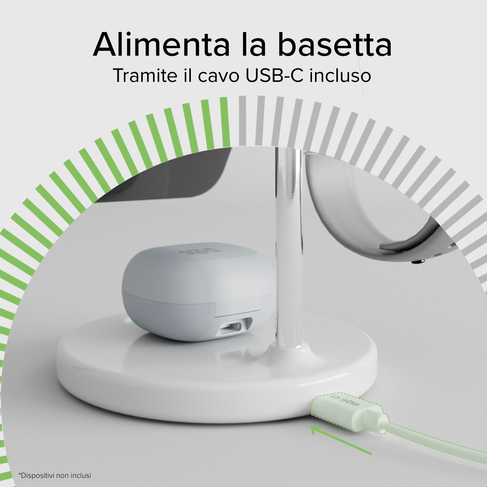 Stazione ricarica wireless Qi2 per cellulari, Apple Watch, auricolari wireless