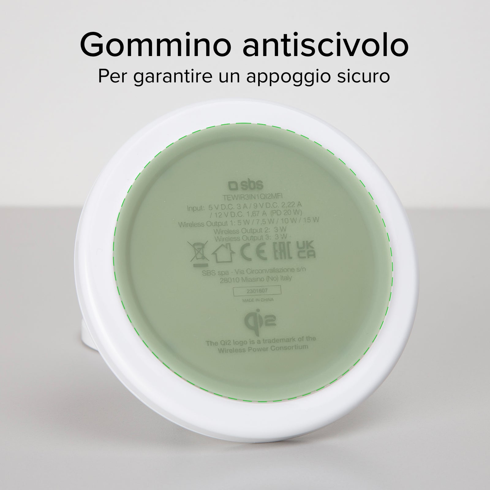 Stazione ricarica wireless Qi2 per cellulari, Apple Watch, auricolari wireless