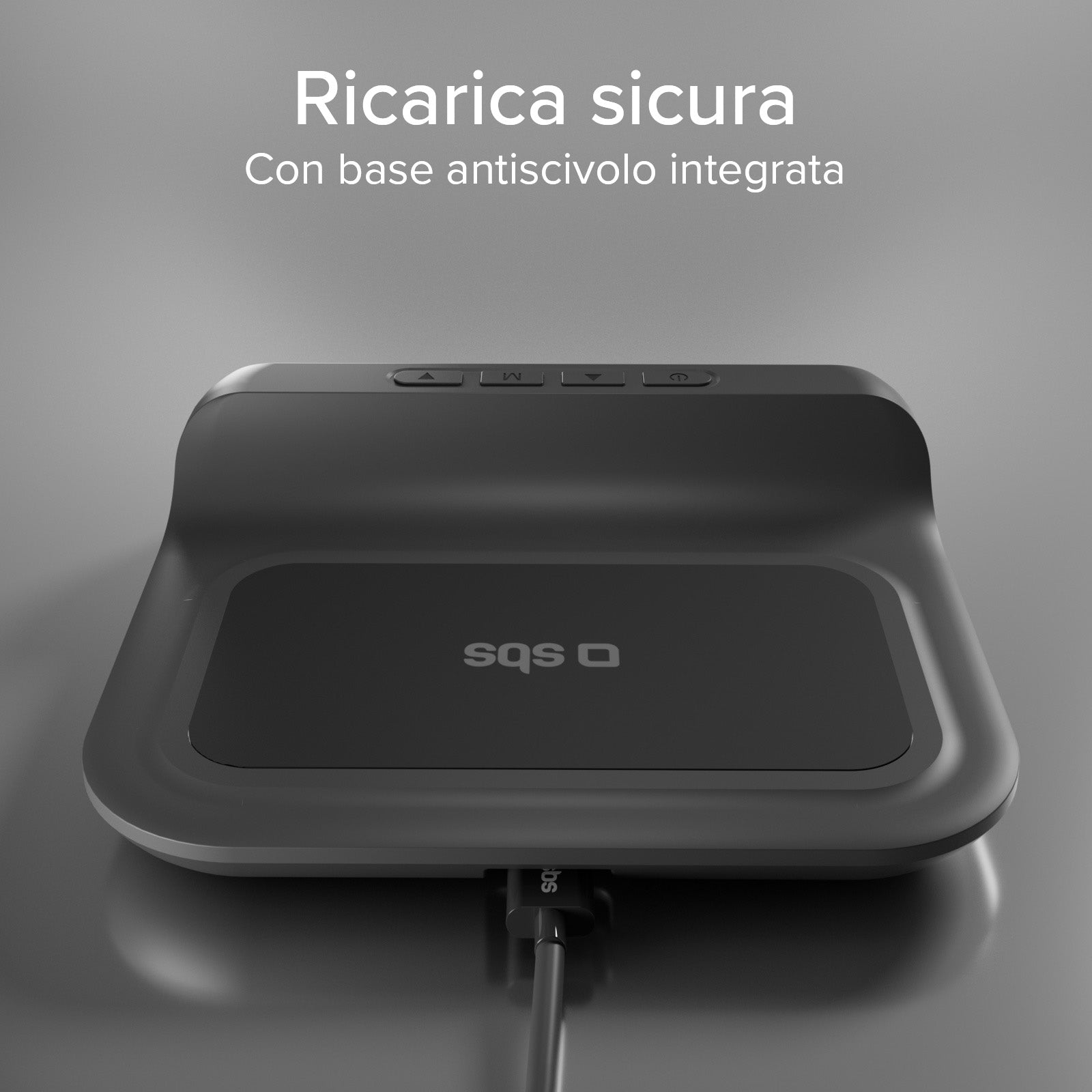2-in-1 alarm clock with Wireless Charging
