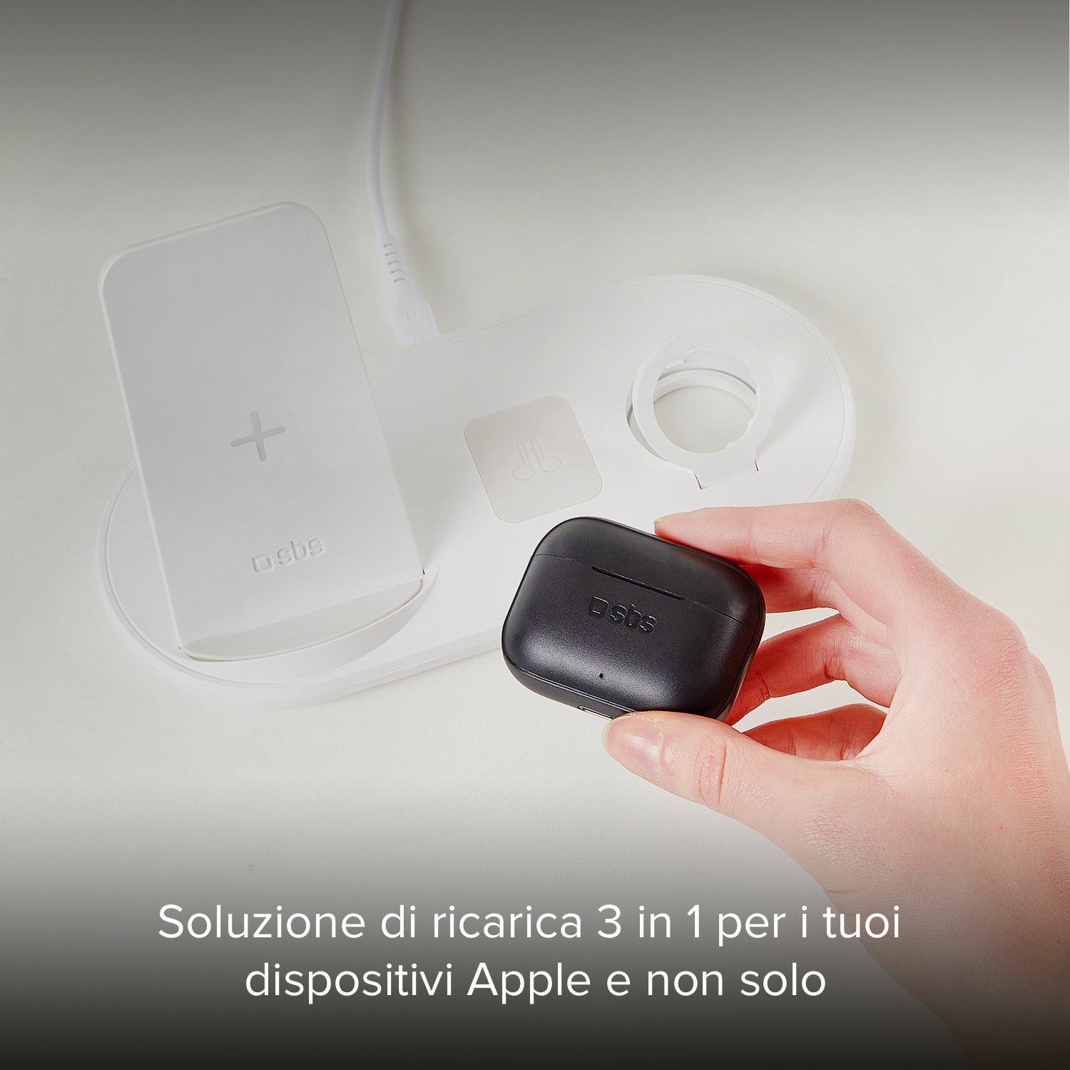 Chargeur sans fil avec triple station de charge 10W