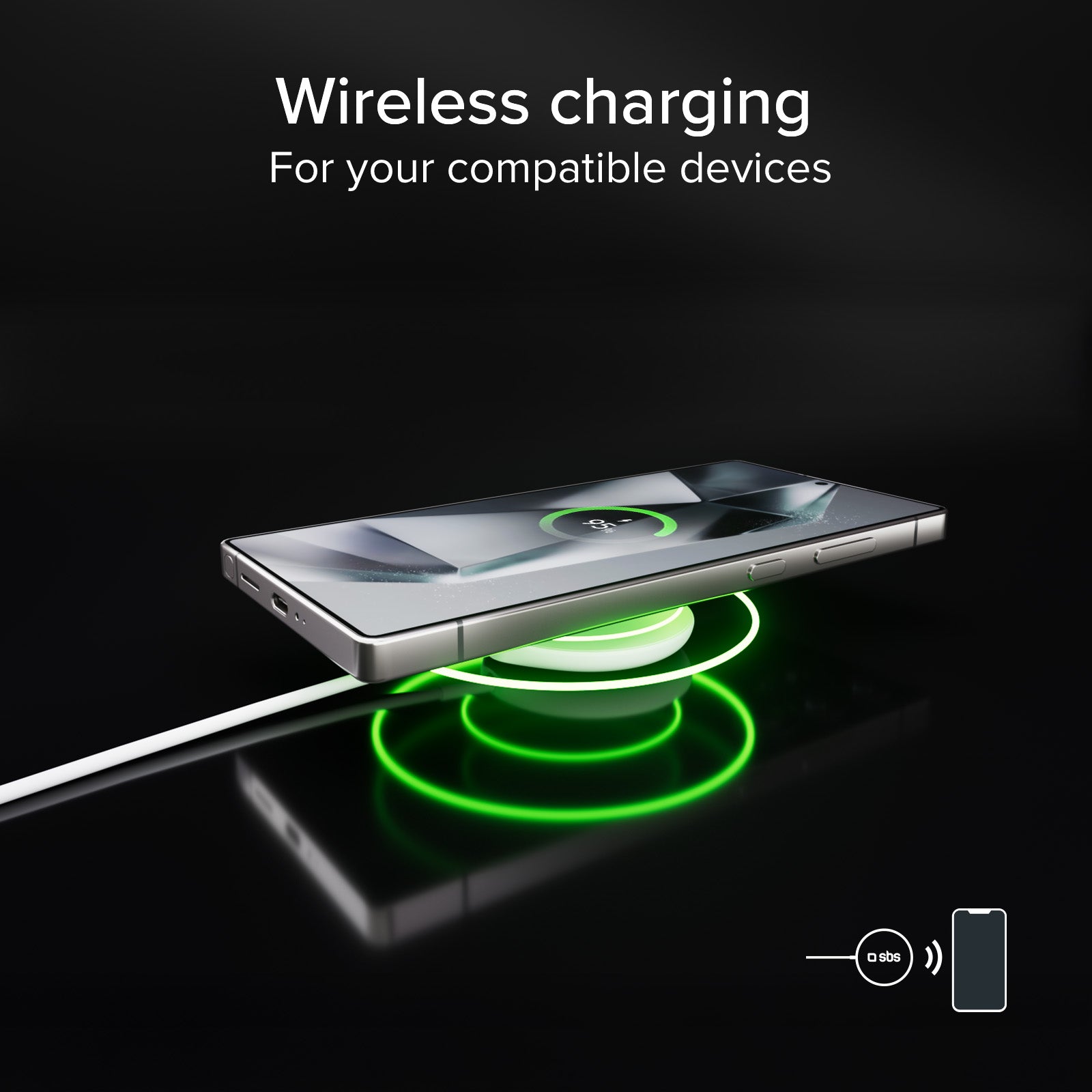 Chargeur sans fil compatible Magsafe Qi2.2 25 W avec câble USB-C intégré