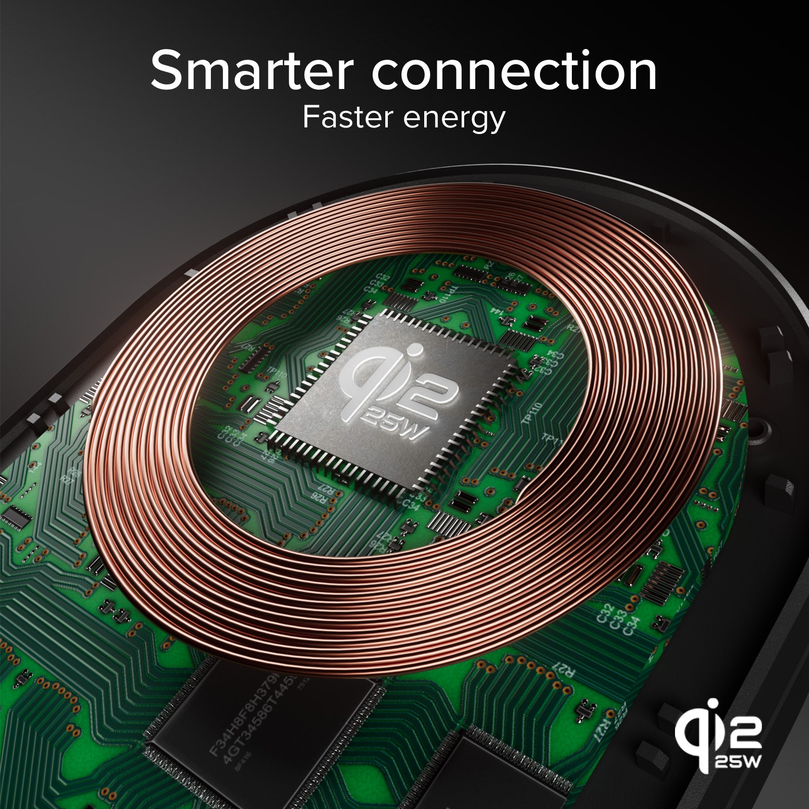 25 W Qi2 folding 3-in-1 wireless charging base for iPhones, Apple Watches, and Earphones