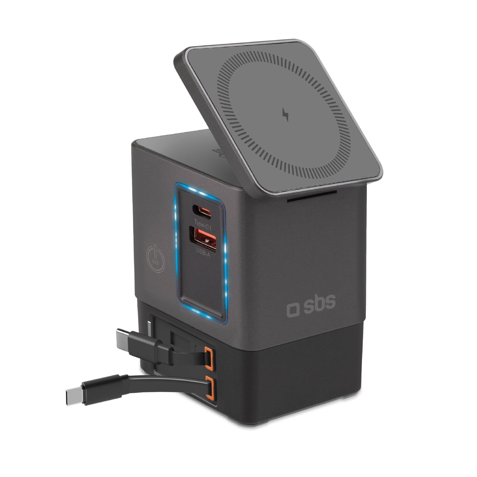 Base de carga inalámbrica 6 en 1 100W compatible con MagSafe