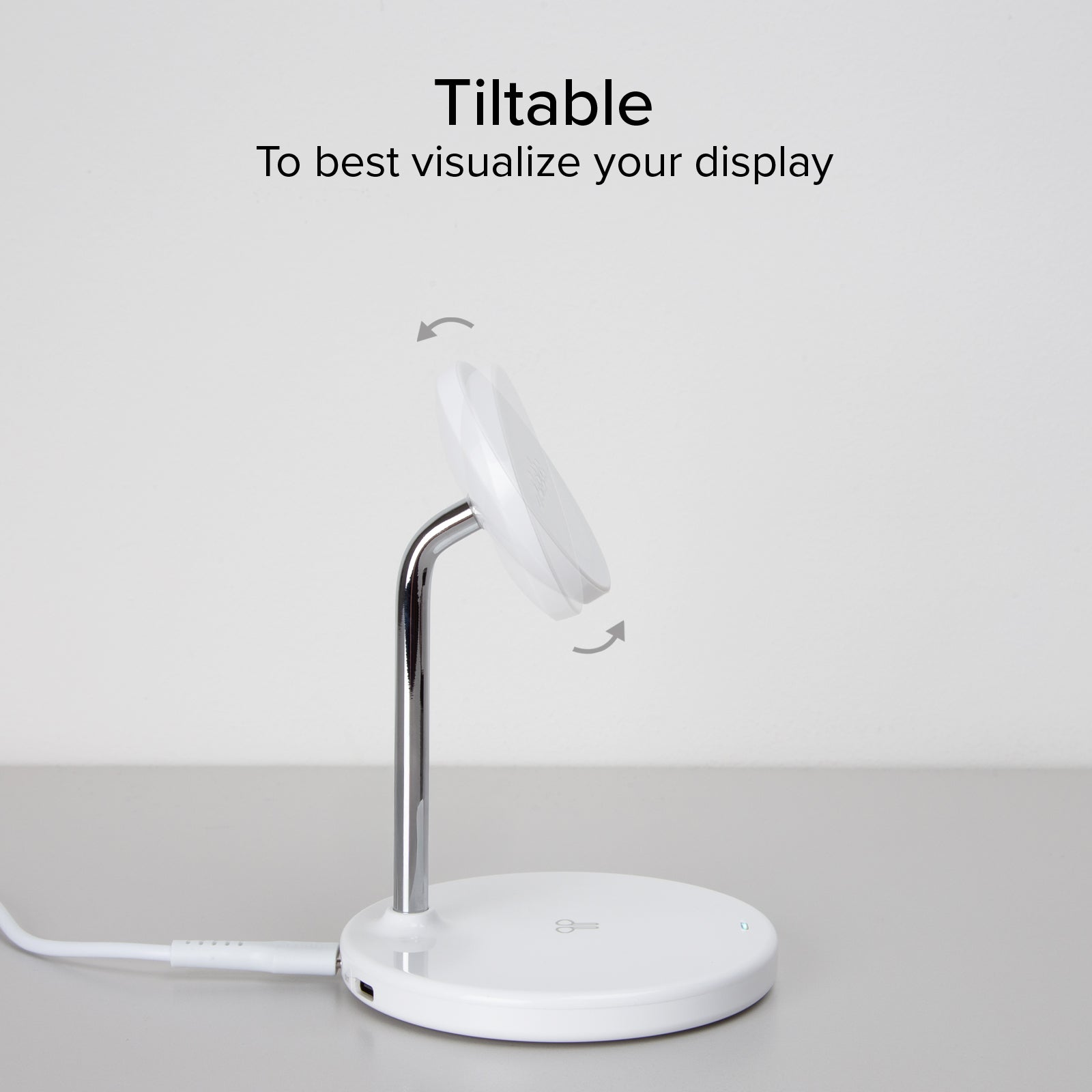 Station de recharge verticale sans fil 2-en-1 pour iPhone, téléphones Android, AirPods, écouteurs TWS